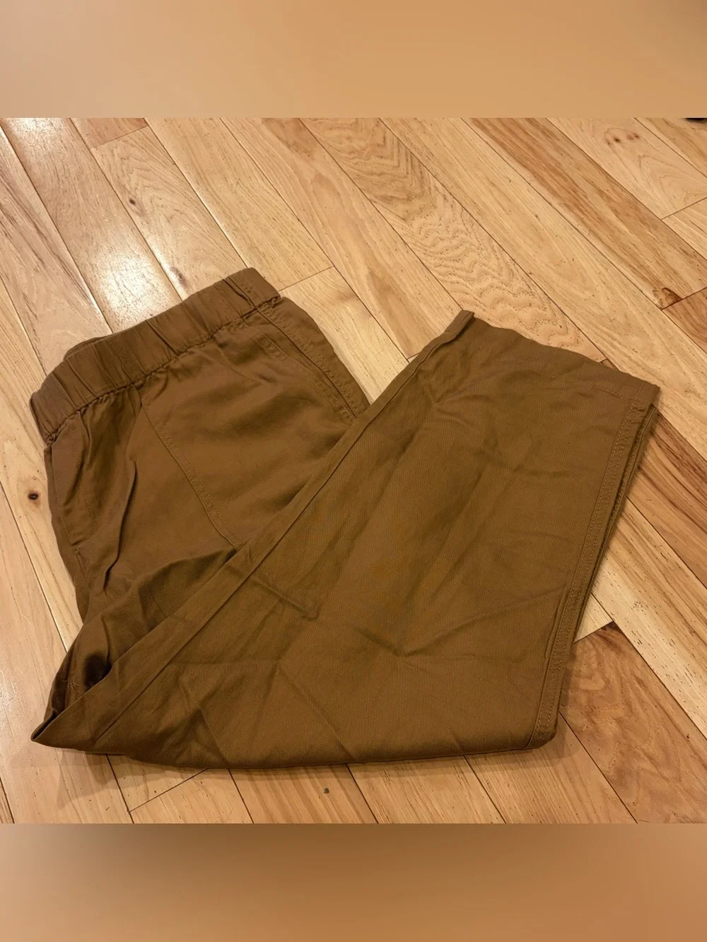 NWT Banana Republic Tapered Crop Linen Trousers in Golden Tan - Women’s Size XXL